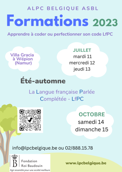Affichette 2 formations 2023