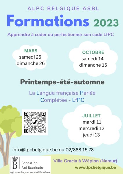 Affichette 3 formations 2023